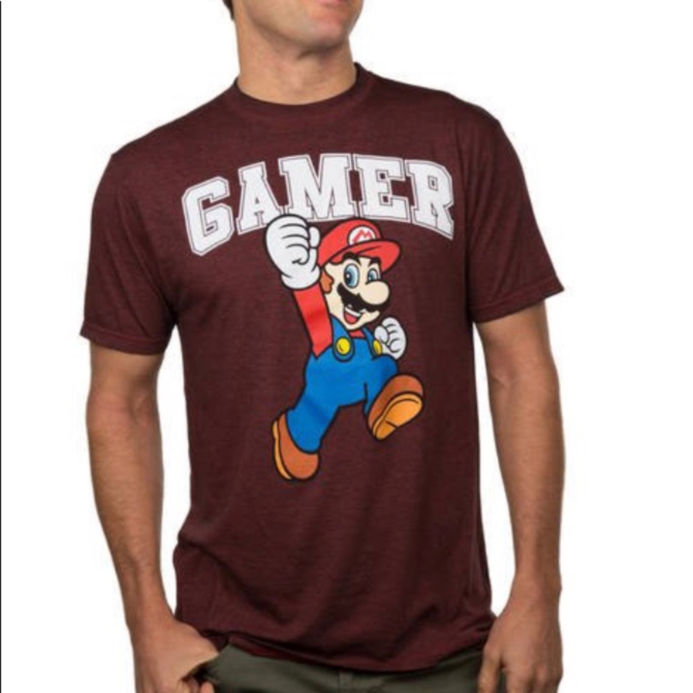 Nintendo Super Mario Gamer Burnout Graphic T-Shirt